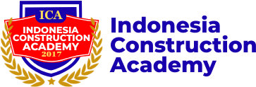 Logo ICA Logo Indonesia Construction Academy new horizontal blue